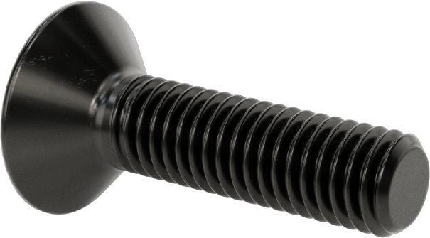 Siyah Oksit Alaşımlı Çelik Torx Düz Başlı Vidalar, M5 x 0,8 mm Diş Boyutu, 20 mm Uzunluk