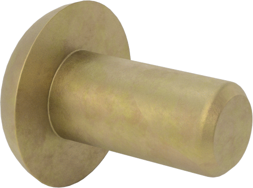 Mil. Spec. Alüminyum Düşük Profilli Kubbeli Başlı Perçinler, Katı, 1/8" Çap, 0,188" Maksimum Malzeme Kalınlığı için