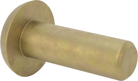 Mil. Spec. Alüminyum Düşük Profilli Kubbeli Başlı Perçinler, Katı, 1/8" Çap, 0,313" maksimum malzeme kalınlığı için