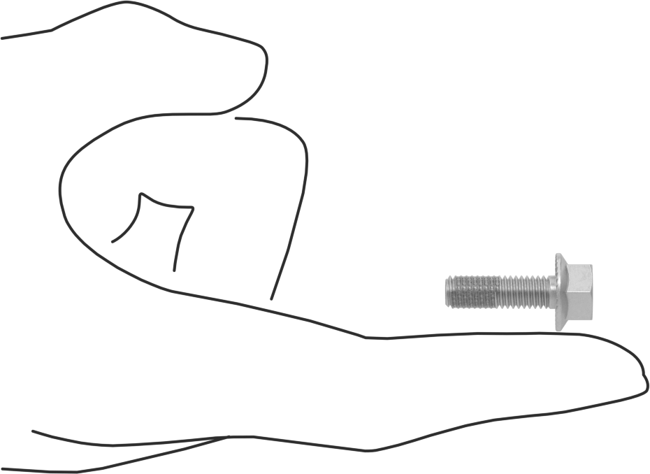 Tırtıklı Flanşlı Diş Kilitlemeli Altıgen Başlı Vida, Çinko Kaplı Sınıf 8.8 Çelik, M6 x 1 mm, 20 mm Uzunluk