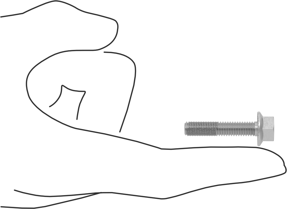Tırtıklı Flanşlı Diş Kilitlemeli Altıgen Başlı Vida, Çinko Kaplı Sınıf 8.8 Çelik, M6 x 1 mm, 30 mm Uzunluk