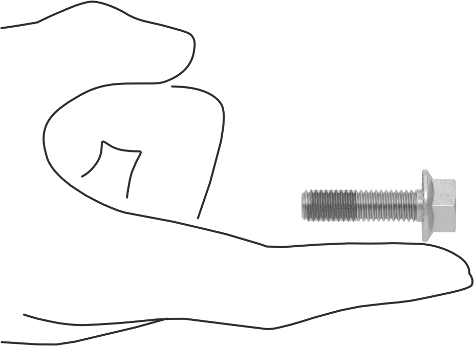 Tırtıklı Flanşlı Diş Kilitlemeli Altıgen Başlı Vida, Çinko Kaplı Sınıf 8.8 Çelik, M8 x 1.25 mm, 30 mm Uzunluk