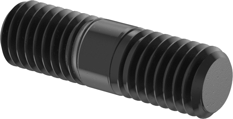 Sol El - Sağ El Erkek Diş Adaptörü, Siyah Oksit Çelik, 1/2"-13 Diş, 1-3/4" Uzunluk