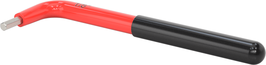 Elektrik Yalıtımlı L Anahtarı, 1/8" Tahrik Boyutu, 4-1/16" Toplam Uzunluk