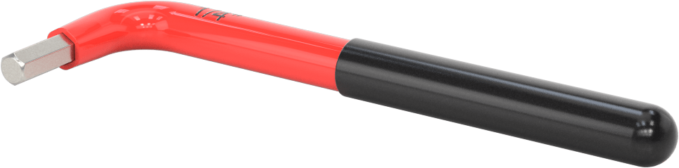 Elektrik Yalıtımlı L Anahtarı, 1/4" Tahrik Boyutu, 5-15/32" Toplam Uzunluk