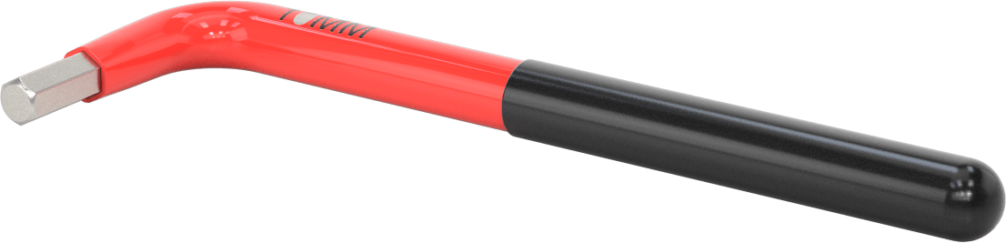 Elektrik Yalıtımlı L Anahtarı, 10 mm Tahrik Boyutu, 8-11/16" Toplam Uzunluk