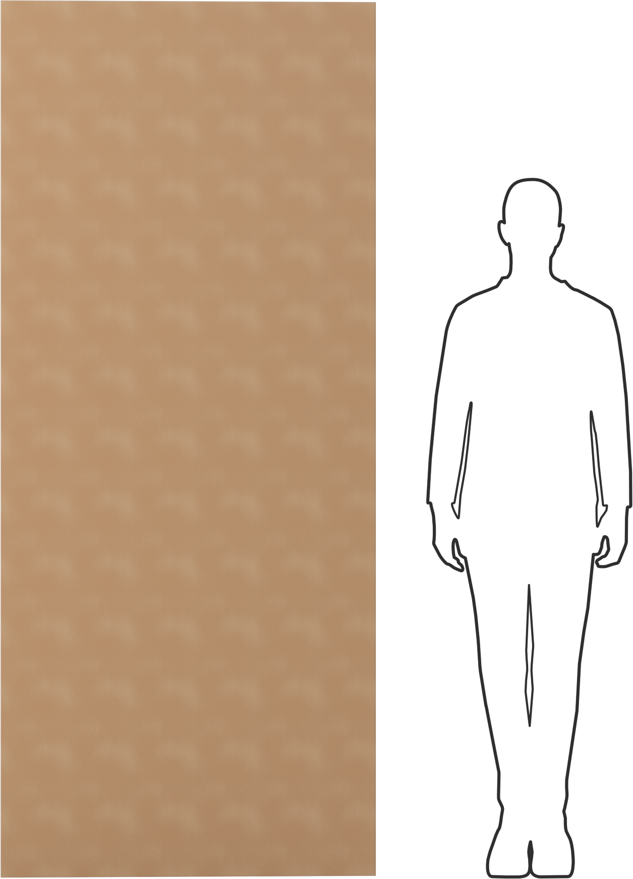 Suya ve Yağa Dayanıklı Deri Conta Malzemesi, 36" x 84", 5/64" Kalınlık