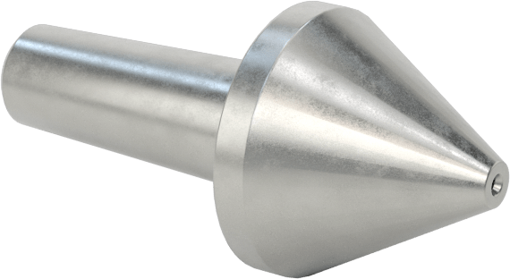 Değiştirilebilir Uçlu Torna Merkez Ucu, Canlı, Bull Nose, Morse Konik #2 için, 0,59" Uç Çapı