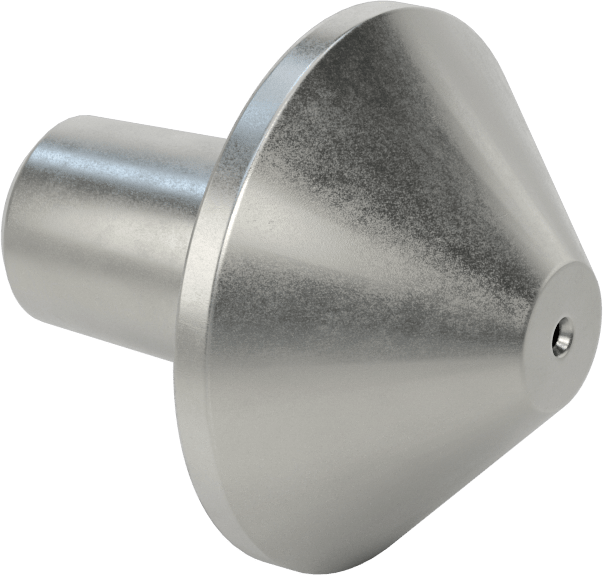 Değiştirilebilir Uçlu Torna Merkez Ucu, Canlı, Bull Nose, Morse Konik #6 için, 2,76" Uç Çapı