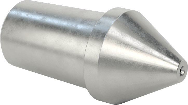 Değiştirilebilir Uçlu Torna Merkez Ucu, Canlı, Bull Nose, Morse Konik #6 için, 1,42" Uç Çapı