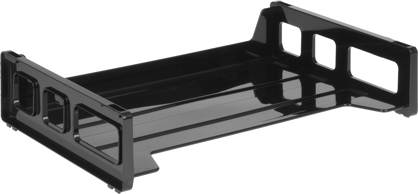 Plastik Belge Düzenleyici, 1 Bölme ile, 2-3/4“ Yükseklik x 13-1/4” Genişlik x 9" Derinlik