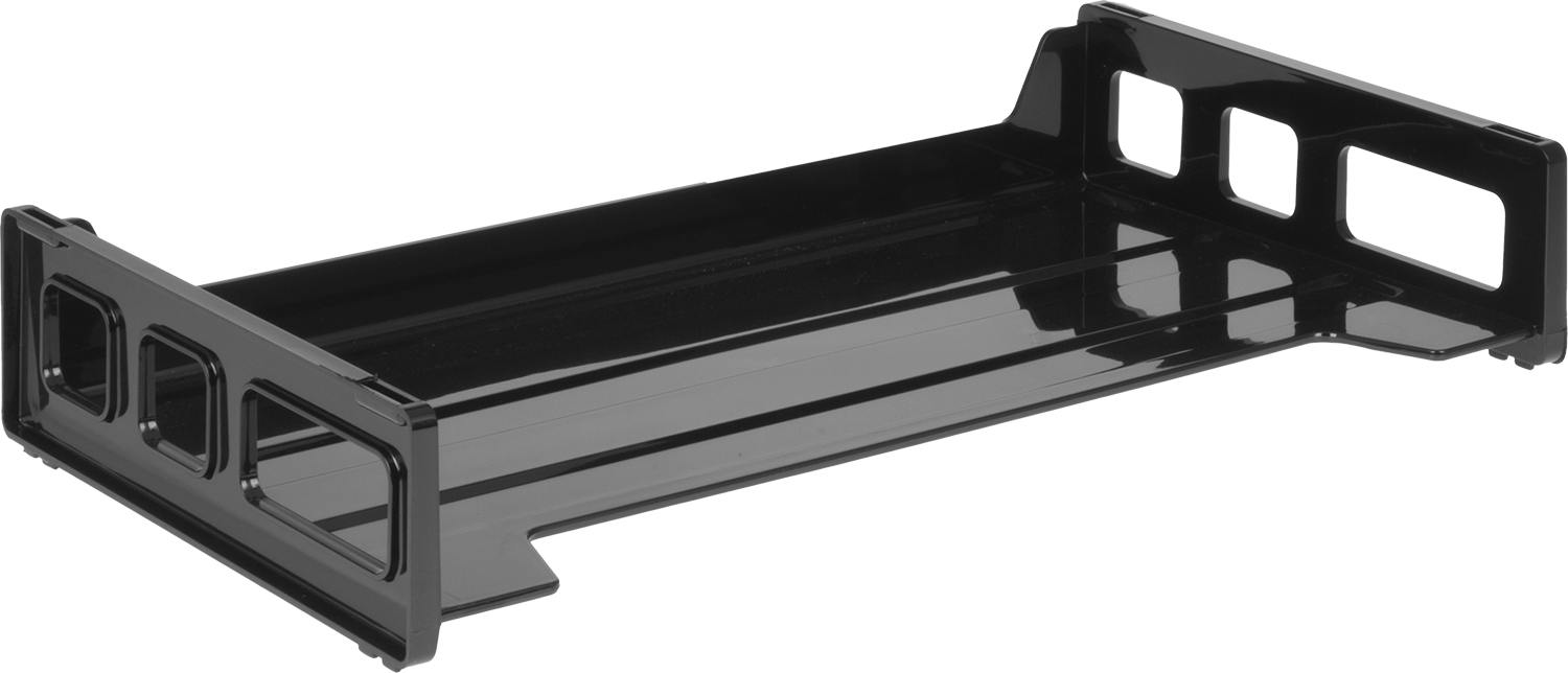Plastik Belge Düzenleyici, 1 Bölme ile, 2-3/4“ Yükseklik x 16-1/4” Genişlik x 9" Derinlik