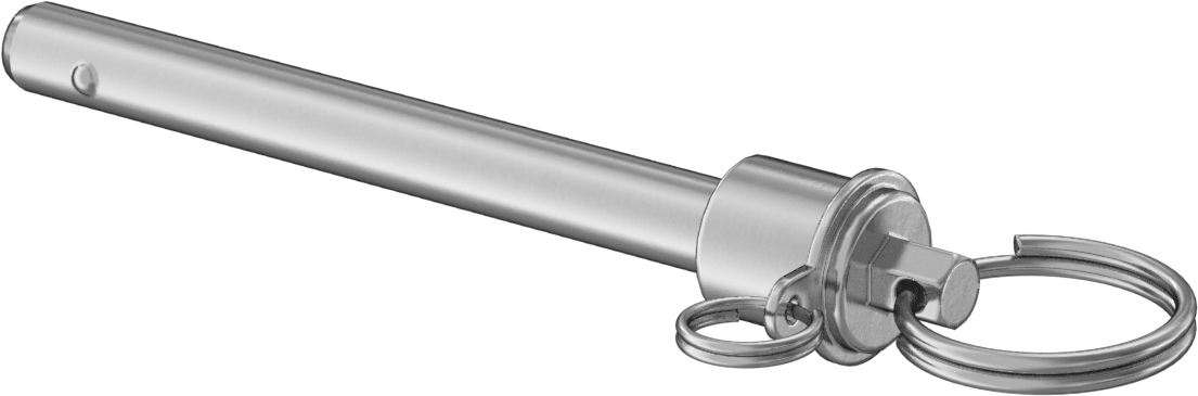 Kolay Kurulumlu Kilitli Hızlı Açma Pimi, Halka Tutucu, 3/8" Çap, 3" Kullanılabilir Uzunluk