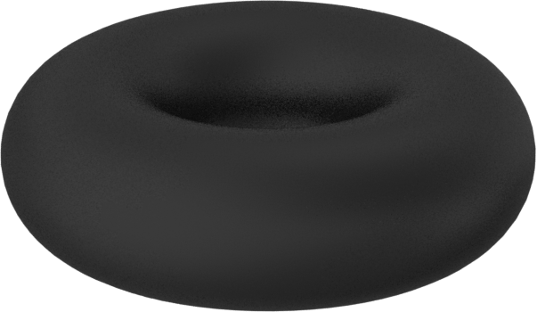 Yağa Dayanıklı Buna-N O-Ring, 1/16 Kesirli Genişlik, Dash Numarası 004