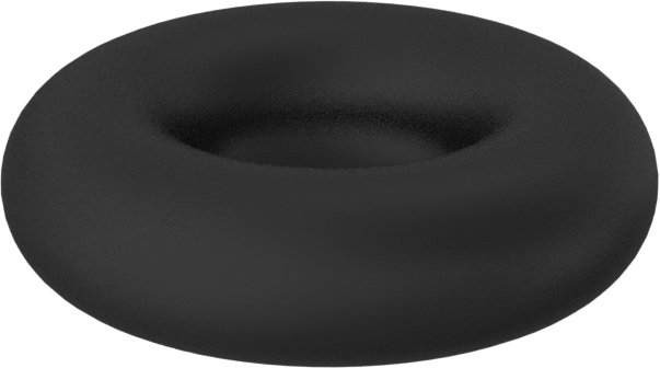 Yağa Dayanıklı Buna-N O-Ring, 3/32 Kesirli Genişlik, Dash No. 105