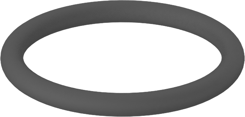 Sert Viton® Floroelastomer O-Ring, Kimyasal Dayanıklı, 1/32 Kesirli Genişlik, Dash No. 001-1/2
