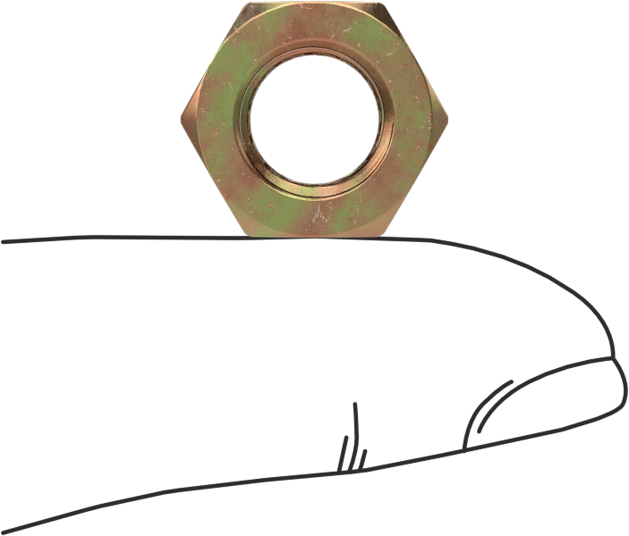 Mil. Spec. Kadmiyum Kromat Kaplamalı Çelik Altıgen Somun, Sınıf 5, 3/8"-24 Diş Boyutu, MS51968-8