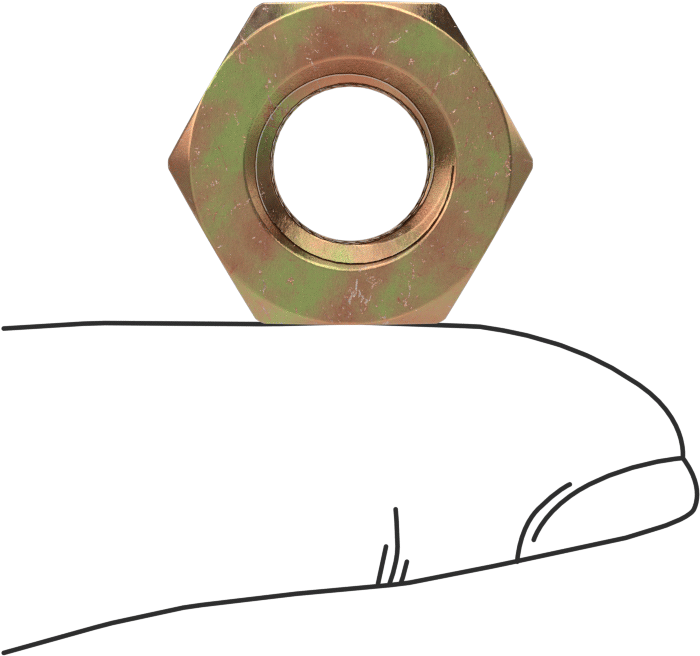 Mil. Spec. Kadmiyum Kromat Kaplamalı Çelik Altıgen Somun, Sınıf 5, 7/16"-14 Diş Boyutu, MS51967-11