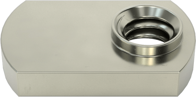 Çelik Ofset Silindirli Dar Tabanlı Kaynak Somunları, 1/4"-20 Diş Boyutu