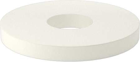 Ultra Yüksek Sıcaklık Seramik Pul, 4 Numaralı Vida Boyutu için, 0.125" ID, 0.375" OD