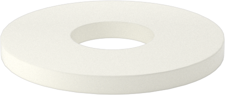 Ultra Yüksek Sıcaklık Seramik Pul, 8 numaralı vida boyutu için, 0.188" ID, 0.5" OD