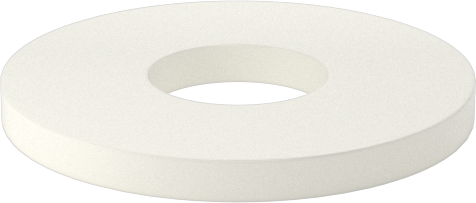 Ultra Yüksek Sıcaklık Seramik Pul, 1/4" Vida Boyutu için, 0.281" ID, 0.734" OD