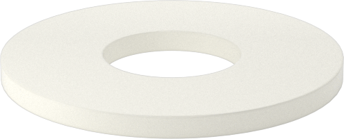 Ultra Yüksek Sıcaklık Seramik Pul, 3/8" Vida Boyutu için, 0.406" ID, 1" OD