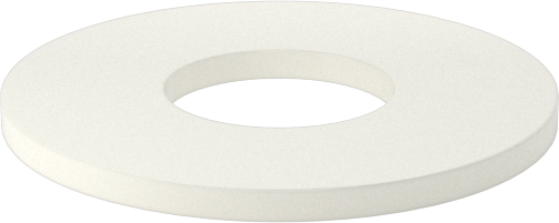 Ultra Yüksek Sıcaklık Seramik Pul, 7/16" Vida Boyutu için, 0.469" ID, 1.125" OD