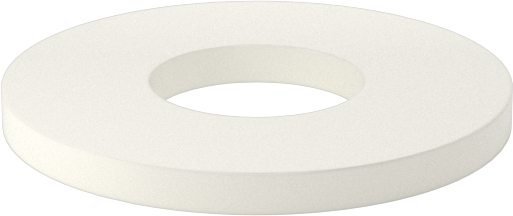Ultra Yüksek Sıcaklık Seramik Pul, 1/2" Vida Boyutu için, 0.531" ID, 1.250" OD