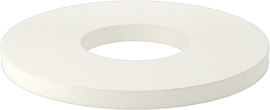 Ultra Yüksek Sıcaklık Seramik Pul, 9/16" Vida Boyutu için, 0.594" ID, 1.469" OD