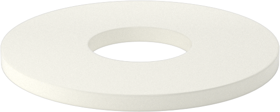 Ultra Yüksek Sıcaklık Seramik Pul, 5/8" Vida Boyutu için, 0.656" ID, 1.75" OD