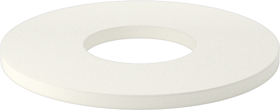 Ultra Yüksek Sıcaklık Seramik Pul, 3/4" Vida Boyutu için, 0.812" ID, 2" OD