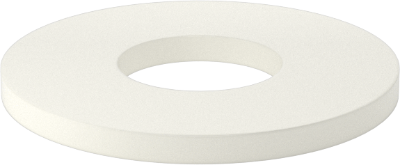 Ultra Yüksek Sıcaklık Seramik Pul, 7/8" Vida Boyutu için, 0.938" ID, 2.25" OD