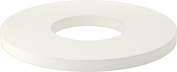 Ultra Yüksek Sıcaklık Seramik Pul, 1" Vida Boyutu için, 1.062" ID, 2.5" OD