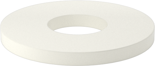 Ultra Yüksek Sıcaklık Seramik Pul, M10 Vida Boyutu için, 11 mm ID, 28 mm OD