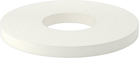 Ultra Yüksek Sıcaklık Seramik Pul, M16 Vida Boyutu için, 17.4 mm ID, 44 mm OD