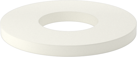 Ultra Yüksek Sıcaklık Seramik Pul, M20 Vida Boyutu için, 22 mm ID, 50 mm OD