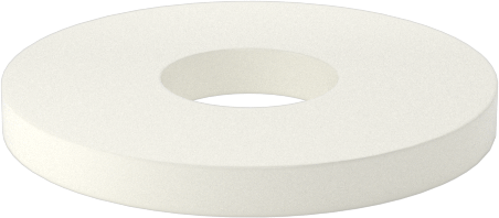 Ultra Yüksek Sıcaklık Seramik Pul, M3 Vida Boyutu için, 3.6 mm ID, 10 mm OD
