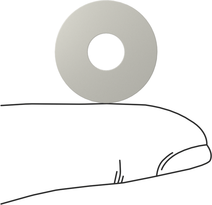 Ultra Yüksek Sıcaklık Seramik Pul, M6 Vida Boyutu için, 6.8 mm ID, 18.8 mm OD