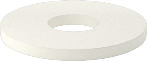Ultra Yüksek Sıcaklık Seramik Pul, M8 Vida Boyutu için, 9 mm ID, 25.4 mm OD
