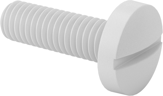 Plastik Bağlama Başlıklı Oluklu Vidalar, 10-32 Diş, 5/8" Uzunluk