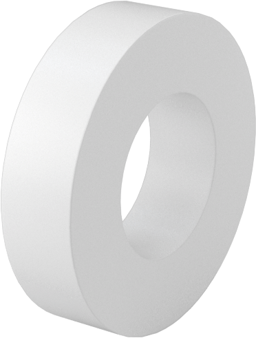 Krem Rengi Naylon Dişsiz Ara Parça, 3/8" OD, 3/32" Uzunluk, 10 Numaralı Vida Boyutu için