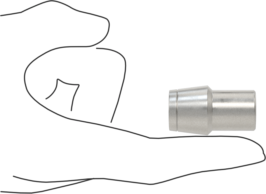 Boru Ucu Kaynak Somunu, Sol El Dişli, 7/8“ Dış Çap ve 0,083” Duvar Kalınlığı için, 7/16"-20 Diş