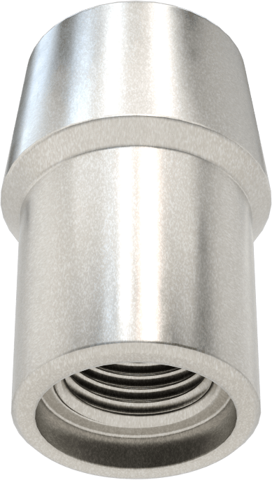 Boru Ucu Kaynak Somunu, 7/8“ Boru Dış Çapı ve 0,065” Duvar Kalınlığı için, 1/2"-20 Diş Boyutu