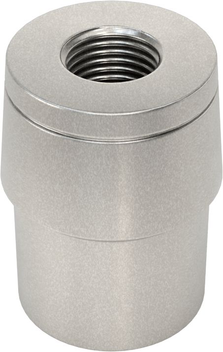 Boru Ucu Kaynak Somunu, Sol El Dişli, 1-1/8“ Dış Çap ve 0,058” Kalınlık için, 1/2"-20 Diş