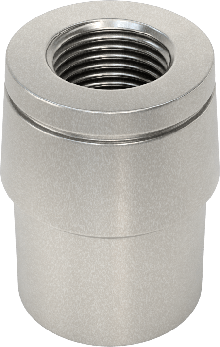 Boru Ucu Kaynak Somunu, Sol El Dişli, 1-1/8“ Dış Çap ve 0,058” Kalınlık için, 5/8"-18 Diş