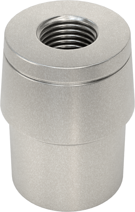 Boru Ucu Kaynak Somunu, Sol El Dişli, 1-1/8“ Dış Çap ve 0,065” Kalınlık için, 1/2"-20 Diş