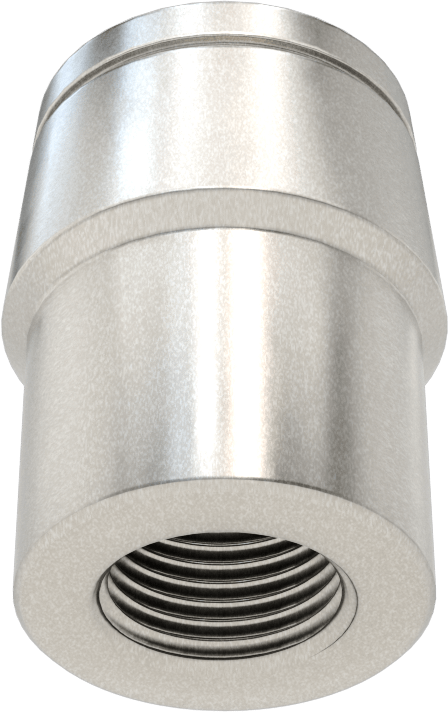Boru Ucu Kaynak Somunu, Sol El Dişli, 1-1/8“ Dış Çap ve 0,065” Kalınlık için, 5/8"-18 Diş