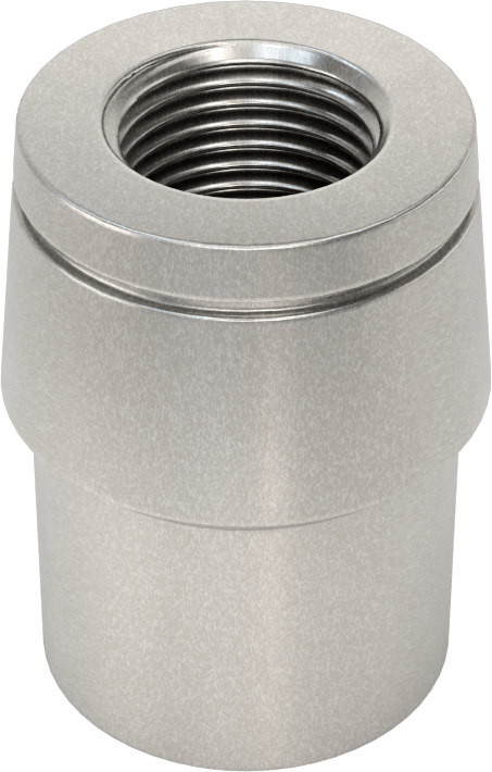 Boru Ucu Kaynak Somunu, Sol El Dişli, 1-1/8“ Dış Çap ve 0,065” Kalınlık için, 5/8"-18 Diş