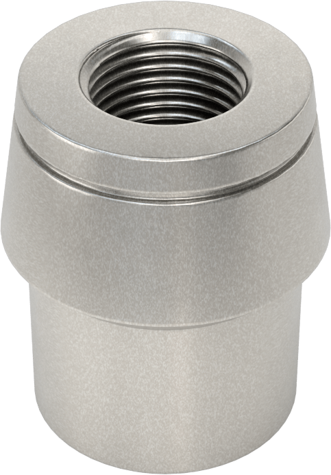 Boru Ucu Kaynak Somunu, Sol El Dişli, 1-1/4“ Dış Çap ve 0,095” Kalınlık, 5/8"-18 Diş